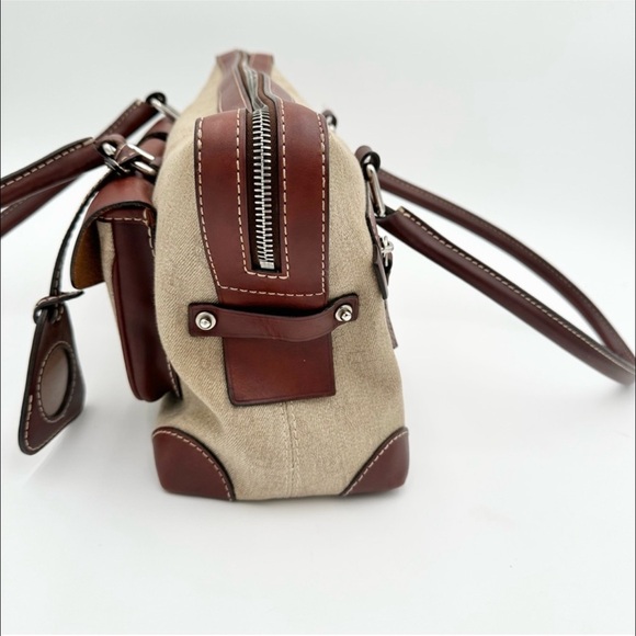 Vintage DOONEY & BOURKE Double Pocket Signature Satchel - Picture 6 of 8